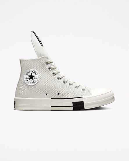 Men's Converse x DRKSHDW DRKSTAR Chuck 70 High Top Shoes White / Black | AU 43109P